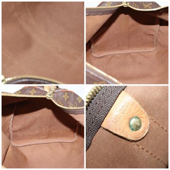 LOUIS VUITTON Monogram Keepall Bandouliere 45 Boston Bag M41418 LV Auth 135131 - Picture 15 of 16